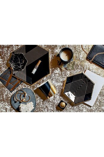 Harlow and Grey Harlow & Grey - Noir Black 8-Piece Plate - L
