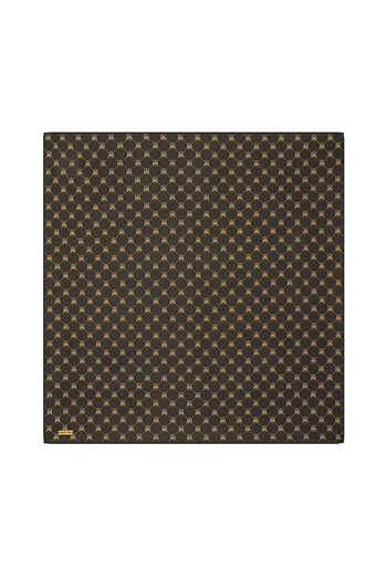 Bursa İpek Μεταξωτό μαντίλι Twill - Bitter Brown Butterfly Monogram