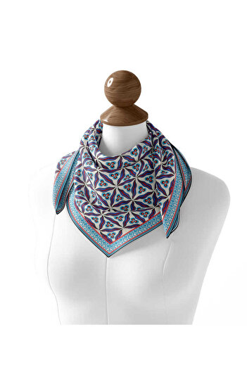 Bursa İpek Black Cintemani Pattern Soft Scarf