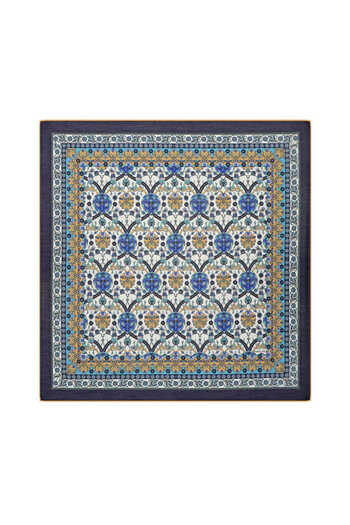Bursa İpek Gold Tile Tulip Patterned Soft Scarf