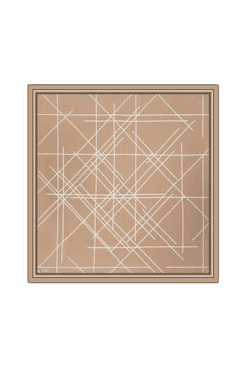 Bursa İpek Μεταξωτό μαντήλι Twill - Μοτίβο Echo Milky Brown