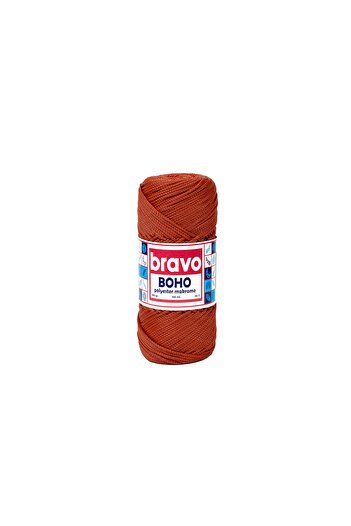 Bravo Νήματα μακραμέ από πολυεστέρα Boho 1,5 mm 100 gr 150 μέτρα Νο: 3 mm (Κωδικός χρώματος: 118) Πλακάκι