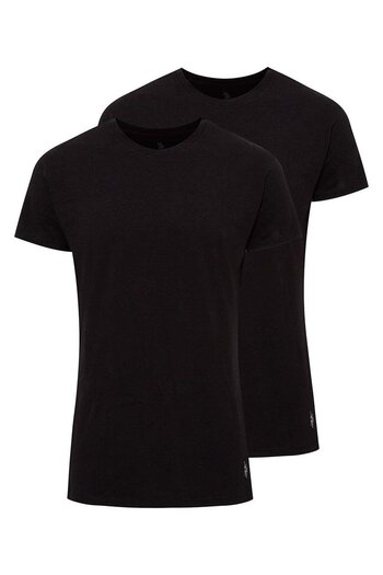 U.S. Polo Assn. Base. Polo Assn 80197 Men's 2-Piece Round Collar Short Sleeve Undershirt
