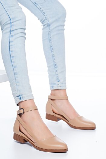 MaskButik Rayna Skin Color Low Heel Skin Shoes