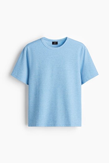 H&M Regular Fit Petek Dokulu Tişört