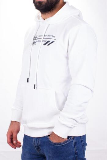 Twister Jeans Twister 1910 Ecru Hooded Men's Sweatshirt