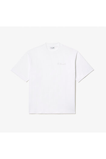 Lacoste Loose Fit Heavy Cotton Embroidery T-shirt - TH7537-00-001