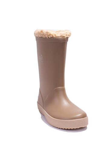 IGOR W10293 Splash Dk Burreguıto Dark Beige Orthopedic Fur Boy's Rain Boots