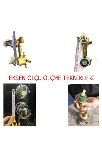 AYRINTISHOP Banyo Duşakabin Kompakt Batarya 4 Yollu Modelleri - 9cm Lik