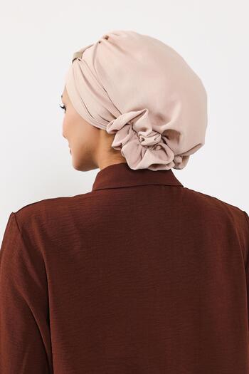 Aisha's Design Aksesuarlı Aerobin Kumaş Hazır Türban,HT-95,Taş