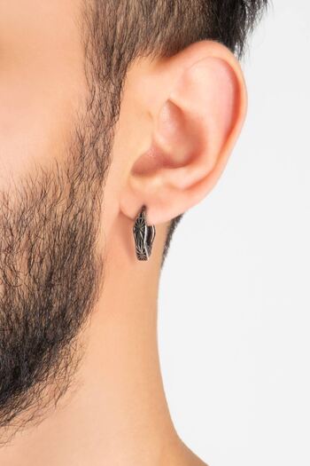 Stylesteel Etnik Stil Erkek Çelik Küpe