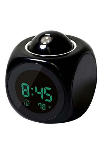 Generic Digital Alarm Clock Black 10x8x8cm