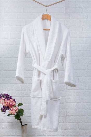 Denia Home Textile Bathrobe White Shalyaka