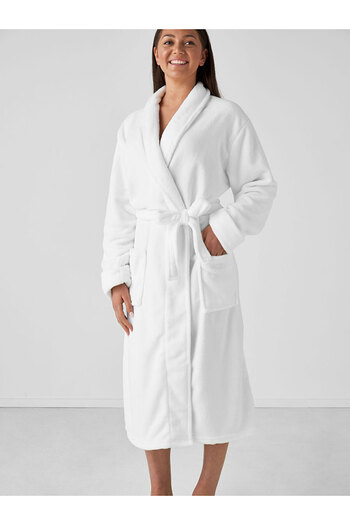 Denia Home Textile Bathrobe White Shalyaka