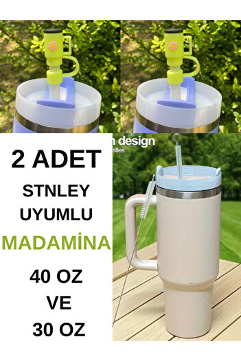 madamina 2Pcs 10 mm Silicone Pipette Stopper Cap for Stnley Shaped Quencher Pipette Stopper, Silicone Cover