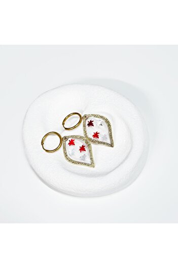 Vesce Atelier Feuille Jaune Handmade Earrings