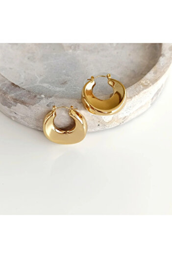 Vesce Atelier Isola Gold Steel Earrings