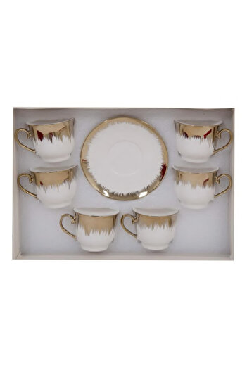 Bisbell Ceramic Tea cup with Saucer, Mug,6pcs,BB3417