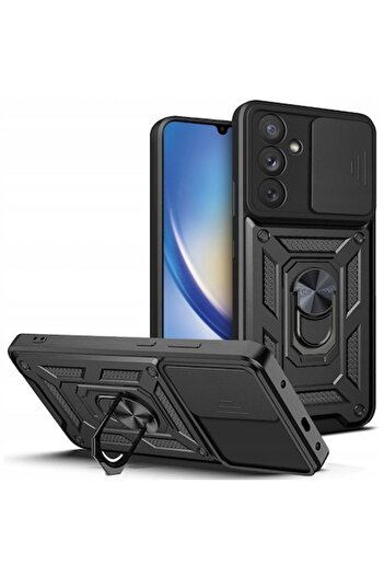 Bibilel Protective case for Samsung Galaxy A34, Techsuit CamShield Series, Black