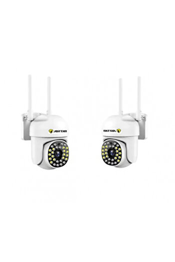 Jortan Pack of 2 x Surveillance Camera 8161 QJ, 28 LEDs, WiFi, HD, Infrared Night Vision