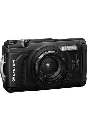 Olympus Digital Camera OM SYSTEM TG-7, 12MP, 3" LCD (Black)
