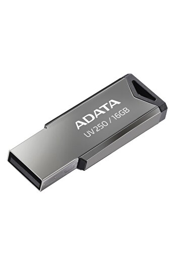 Adata UV250 USB Stick, 16GB, USB 2.0, Metallic Design, Black