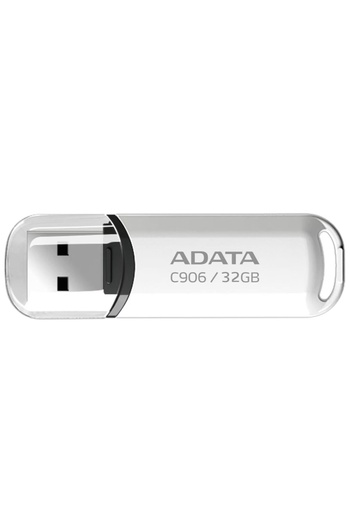 Adata AC906 32GB USB Stick, USB 2.0, Compact and Reliable, White