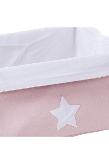 CHILDHOME Cos depozitare panza 40x30x20 cm, Roz