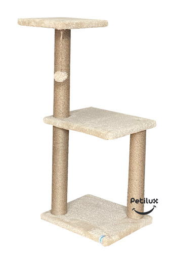Petilux Welsoft Fabric Covered Jute Drawstring Cat Scratching Playground
