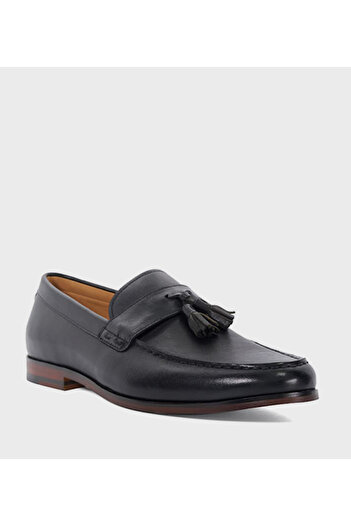 Dune London MEN'S-BLAIKES-BLACK-LEATHER-43