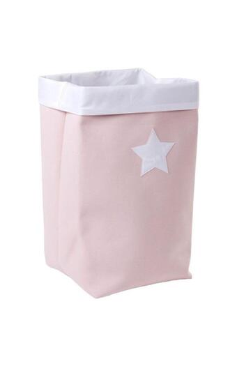 CHILDHOME Cos depozitare panza 32 x 32 x 60 cm, Roz