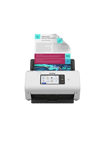 Brother Scanner ADS-4700W, A4, Duplex, Network, Wi-Fi (White)
