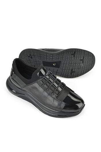Ziya , Ανδρικό Sneaker από γνήσιο δέρμα 153423Z704 Μαύρο