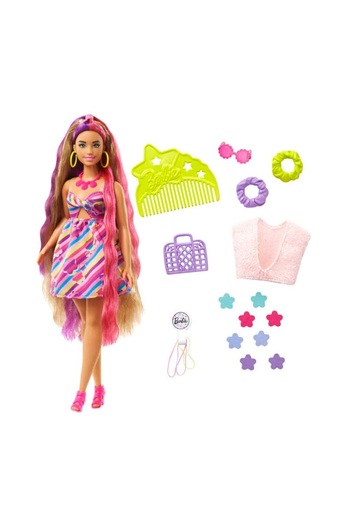 mattel Barbie doll with accessories Tottaly Hair Flowers