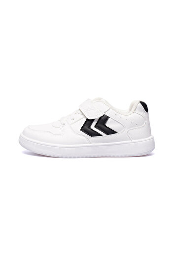 hummel White Black Velcro Unisex Children's Sports Shoes 900713 Hml Kayno Jr