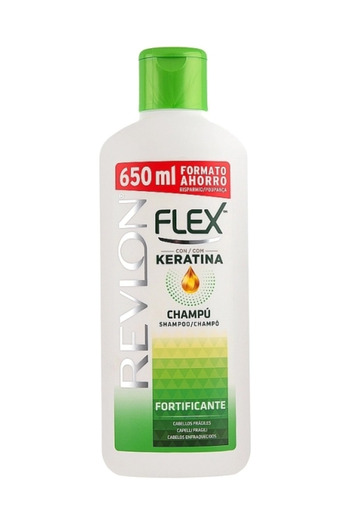 Revlon Flex Keratin Fortifying Shampoo with Ginseng, Menthol, and Keratin, 650 ml