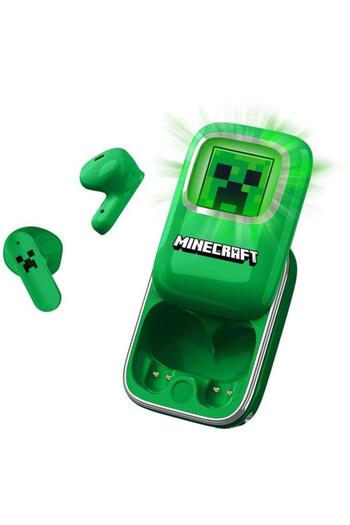 OTL Casti True Wireless Technologies MINECRAFT CREEPER SLIDE, Bluetooth, Autonomie 6 ore, Control ta