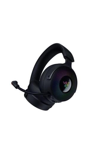 RAZER Căști de gaming Kraken V4 Pro Wireless, Bluetooth, Audio THX Spațial, Chroma RGB, Capac retractabil H