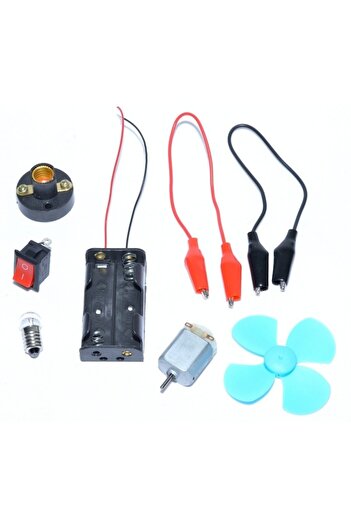 SOHO Electric Kit for Experiments, 8 Pieces, Child Safe and Child Protect, Multicolor