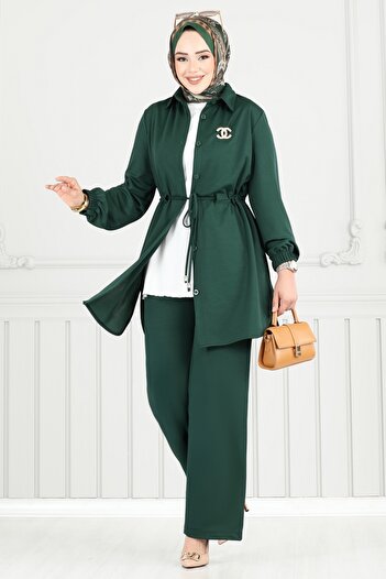 ModaMerve Buy Tunnel Hijab Suit 410Dvl817-Ms Emerald