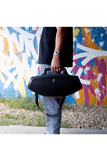 Skullcandy Portable Speaker BoombBox BARREL, Bluetooth 5.3, 12-hour Autonomy, 60 W, IPX5 (White/Oran