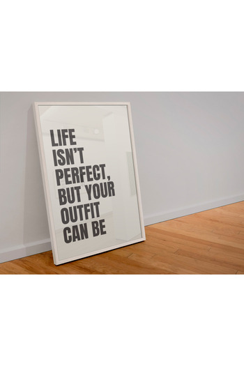 Funzee Fashion Themed Poster for Bedroom & Dressing Room - Humorous & Inspirational Wall Decor- Frameless