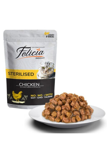 Felicia Sterilized Chicken in Jelly Cat Food 85g