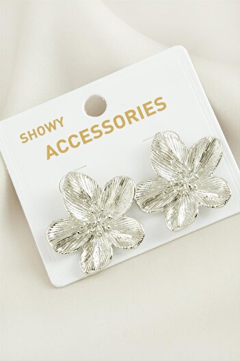 ZERO LAND Hn-Shop Orchid Trend Metal Earrings-Yellow