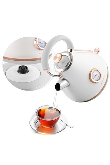 Berdsen Electric kettle, non-slip surface, illuminated switch, white, 29 x 21 x 24 cm