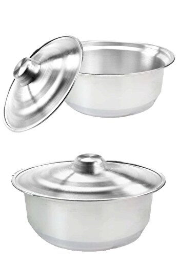 Smart Kitchen Set of 2 Aluminum Pots Size 31cm/27cm