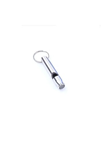 SPELT Whistle Keychain Earthquake Emergency Rescue Whistle S.O.S. Whisper Lightweight Aluminum Alloy Silver