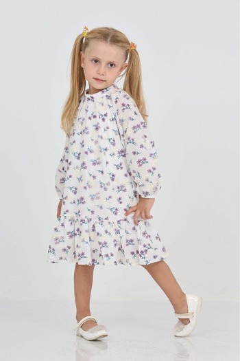 Toontoy Girl's Floral Patterned Dress