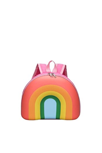 OEM Preschool Backpack Unique 3D Rainbow Model, 27 x 10 x 22, Pink