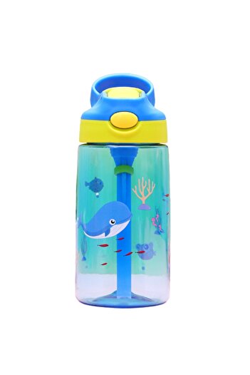 esabela Animal Water Bottle for Kids, 480ml Kids Water Bottle for School, Tritan & PP Water Bottle for Kids